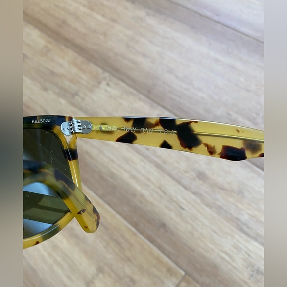 VINTAGE RAY BAN Wayfarer 1980's Mid century tortoise B&L USA - Picture 5 of 5